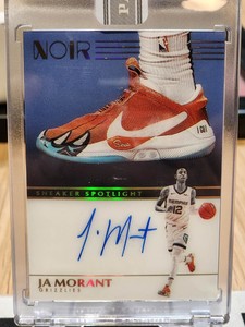 2019-20 Ja Morant Noir Sneaker Spotlight RC Autographs White Box #'d 1/1 