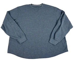 Camisa Térmica Pullover Glory Desteñida Cuello Redondo Para Hombre 2XL Gris Manga Larga Algodón - Imagen 1 de 5