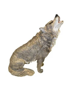 Deko Wolf Hund Skulptur Wolfshund Garten Tier Figur Statue Wildhund Werwolf - Bild 1 von 4