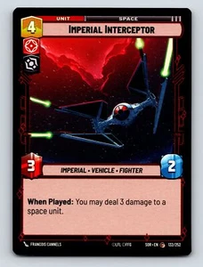 Villainy Aggression Imperial Interceptor Unit Space When Played 4C 2H 3P - Picture 1 of 10