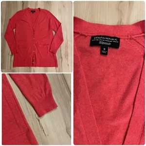 Banana Republic Wool Cashmere Blend Cardigan Size Medium Italian Yarn Filpucci - Picture 1 of 8