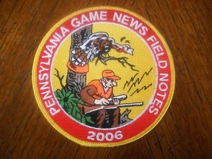 PARCHE PENNSYLVANIA GAME NEWS FIELD NOTES SERIE 4" 2006 - Imagen 1 de 2