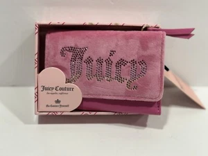 Juicy Couture Juicy Pink Double Sided Trifold Wallet - Picture 1 of 9