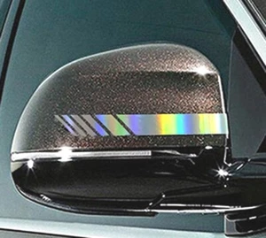 Regenbogen 2 Stck. Auto Auto Aufkleber nicht verblassende Farbe Streifen Auto Aufkleber Spiegel Rennen - Bild 1 von 2