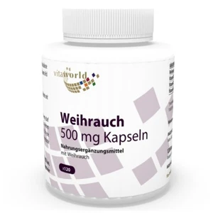 Boswellia Franchincenso 500mg 120 Capsule Vita World farmacia Germania olibano - Picture 1 of 2