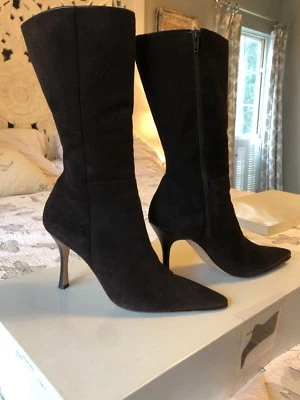 Botas Manolo Blahnik Marrón Gamuza 38 Foto 1 de 4