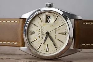 Serviced Vintage ROLEX Air-King-Date 5700 34mm cal.1530 c.1960 Patina Dial #1366 - Picture 1 of 19