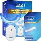 EZGO 6%HP Teeth Whitening Strips Kit Non Sensitive 28X LED USB Light MySmile