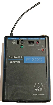 TRANSMISOR UHF PORTÁTIL MODELO AKG PT300 Foto 1 de 4