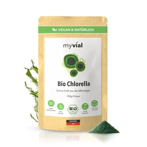 Chlorella Pulver Bio 100g Algenpulver Vegan 100% Naturbelassen - Bild 1 von 10