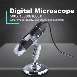1600X Wire Microscope Camera Magnifier USB Digital for Android Phone Mac Windows - Picture 1 of 12