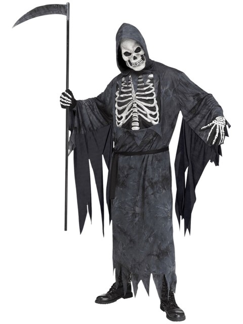 Fantasia de Reaper Masculino com Músculos - Men's Reaper Costume