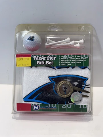 Carolina Panthers Golf Gift Set NFL Football Divit Tool Ball Marker Tees Towel Cover