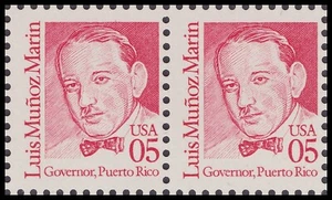 US 2173 Great Americans Luis Munoz Marin 5c horz pair MNH 1990 - Picture 1 of 1
