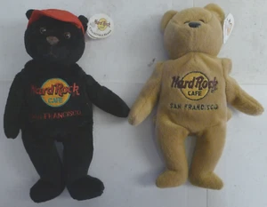 Hard Rock Cafe San Francisco Collectible Bears- Isaac Beara & Charlie Beara - Picture 1 of 12