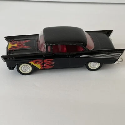 57" Chevrolet Bel Air Black Majorette Scale 1:34 Diecast Collector's Car -PARTS - Image 1 of 4