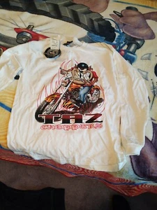 Boys Youth Looney Tunes XL16/18 Tazmanian Taz Devil Tasmanian brown long sleeve - Picture 1 of 2