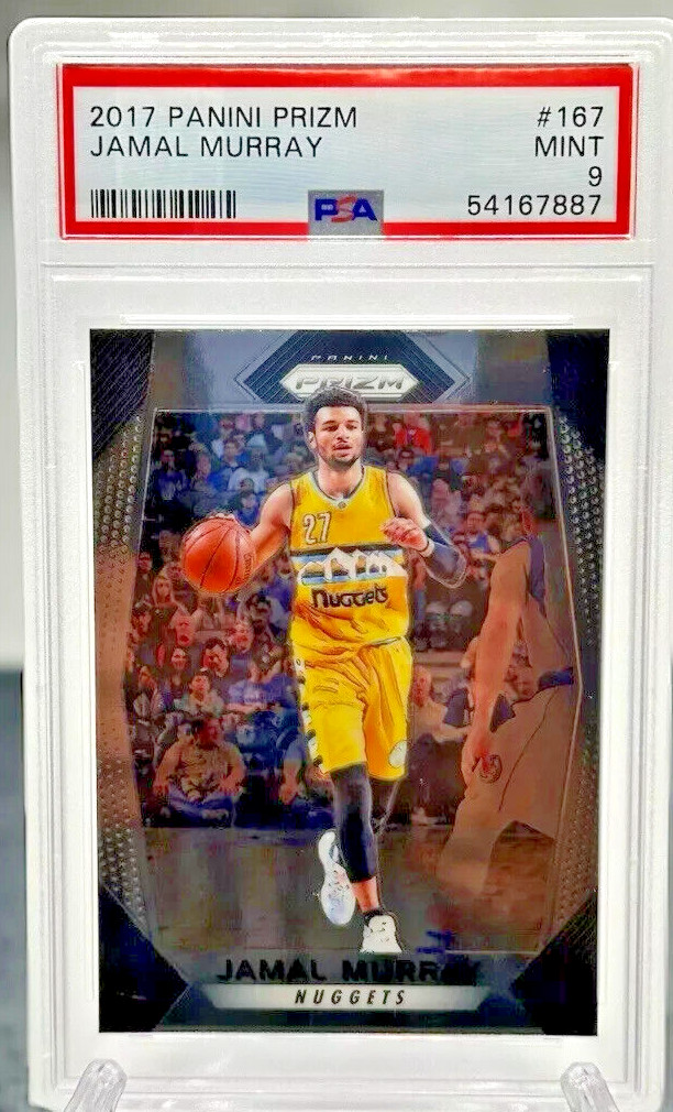 PSA 9 Jamal Murray 2017 Panini Prizm #167 Nuggets Second Year