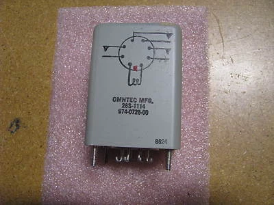 OMNTEC MFG RELAY # 26S-1114  NSN: 5945-00-084-3425  # 974-0726-00 DUAL MKT - Image 1 of 3