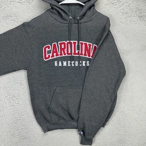 South Carolina Gamecocks Mens Hoodie Sweatshirt Small Grey Drawstring Champion - Picture 1 of 10
