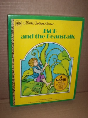 vintage 1977 Jack & the Beanstalk Gold Books GAME by Western Pub COMPLETE nice - Image 1 of 4