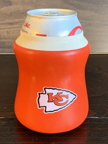 Kansas City Chiefs Vintage NFL Can Koozie 12 oz O’Reilly Auto Parts Castrol Oil Cover
