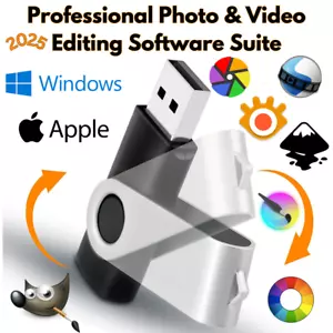 Professional Photo and Video Editing Software Suite 2025 USB for MacOS & Windows - Picture 1 of 9