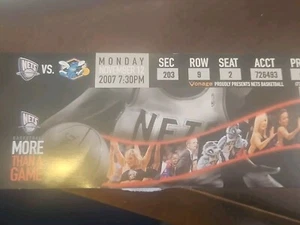 nj nets hornets game ticket stub nba chris paul cp3 jason kidd played - Picture 1 of 1