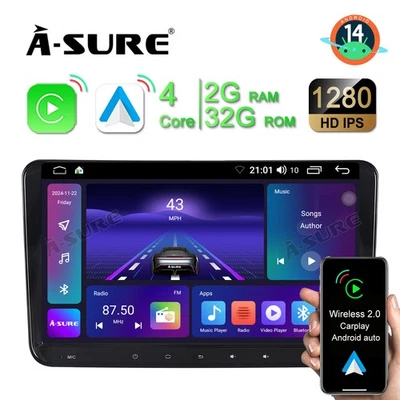 Android14 Autoradio CarPlay GPS WIFI RDS WLAN Für VW Golf Passat Tiguan Scirocco - Bild 1 von 4