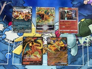Pokemon Charizard English & Japanese Full Art Lot (5x) Variety. - Bild 1 von 7