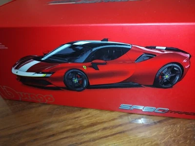 1/18 Ferrari Sf 90 stradale assetto fiorano Bburago Signature Burago voiture car - Photo 1/4