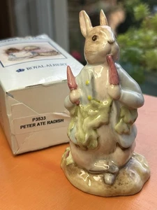 Beatrix Potter Peter Ate A Radish Royal Albert BP6a mint original poor box - Picture 1 of 4