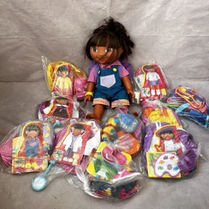 Dora The Explorer doll Dress Up 10x Outfits Adventure 2003 Fisher-Price (RARE) - Picture 1 of 12