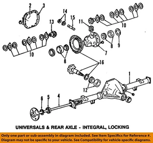 Diferencial trasero Ford OEM 92-96 F-350 - resorte F3TZ4214A - Imagen 1 de 1