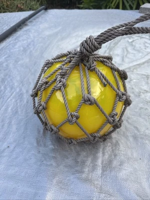 Flutuadores de peixe de vidro japonês -Canário escuro -Médio - Imagem 1 de 4