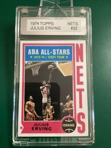 1974 Topps Style Julius Erving New York Nets Layup Variation Silver Mag - Picture 1 of 7