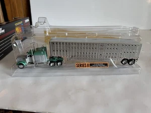 DCP 1:64 Scale Diecast Peterbilt Truck & Wilson Cattle Trailer w/ Box - Picture 1 of 17