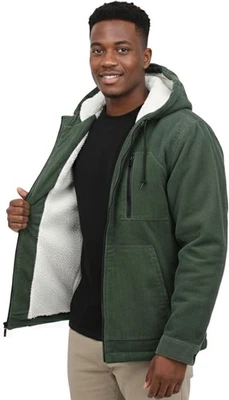 Hombres Cremallera Completa Sudaderas con Capucha Chaqueta Deporte Cálido Polar Con Capucha Exterior Aventura Abrigos Foto 1 de 4