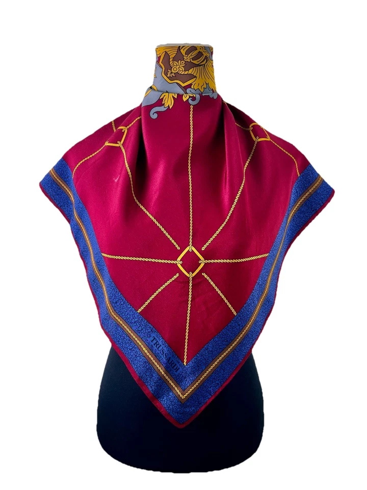 Vintage Scarf trussardi Silk Scarf Size 34 Inches - Image 1 of 4