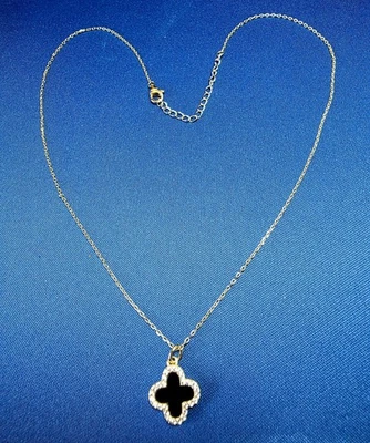 Rachel Zoe 18K Gold Plated 925 Sterling Silver Clover Necklace - Image 1 of 3