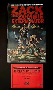 Zack the Zombie Exterminator TPB de alta calidad firmado por Pulido certificado de autenticidad limitado a 200 ataúd - Imagen 1 de 2