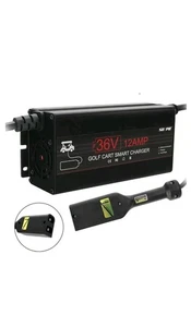 36 Volt 12 Amp Smart Golf Cart Battery Charger with D Plug for EZGo TXT Club Car - Bild 1 von 8