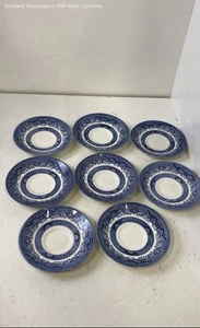 Blue Willow Churchill China Saucer Lot - Picture 1 of 6