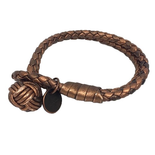 Bracciale Uomo Y0710 Bottega Veneta Bronzo Intrecciato Accessori Usati Aq9834