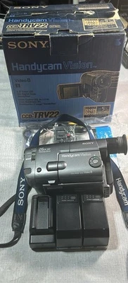 Sony Handycam Vision Video8 Camcorder Model #CCD-TRV22 Bundle-Tested/WORKS Great - Image 1 of 4