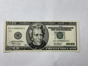 2001 Series $20 Twenty Dollar Bill Note - Picture 1 of 6