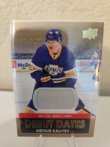 2021-22 Upper Deck Series 1 - Debut Dates Arthur Kaliyev #DD-4 Jersey (MEM) - Picture 1 of 2