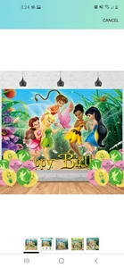Tinker Bell Fairies Happy Birthday Jointed Banner Party Supplies 9.22 Ft - Picture 1 of 1