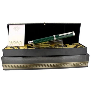 PENNA STILOGRAFICA VERSACE SIGNATURE COLLECTION BY OMAS 2002 VERDE MAI INCHIOSTRATA - Foto 1 di 9