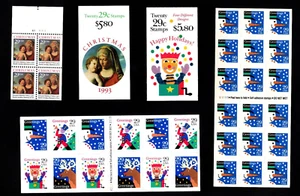 1993 Choice of Christmas Booklet/Pane BK211/212/2790/2794/2798/280 MNH US Stamps - Picture 1 of 9